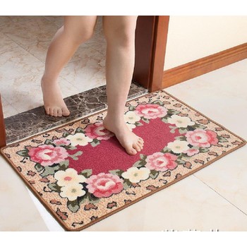 Thảm lau chân khách sạn mặt nỉ họa tiết